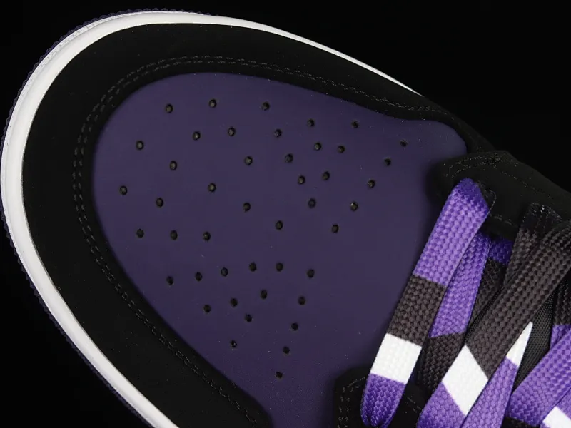 All categories Air Jordan Jordan series basketball shoes Air Jordan 1 Low Air Jordan 1 Low "Court Purple" AJ1 Joe 1 new black and purple toe 553558-125